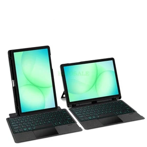 Keyboard Case for Samsung Galaxy Tab A9+ with Bluetooth Detachable Keyboard - Picture 1 of 11