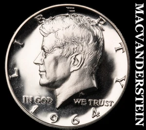 1964 Silver Kennedy Half Dollar - Choice Gem Proof Lustrous #E6294 - Picture 1 of 2