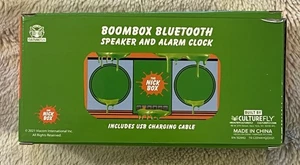 Nickelodeon Boombox Bluetooth Speaker Alarm Clock Nick Box Exclusive Brand New - Picture 1 of 4