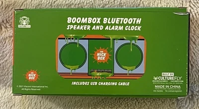 Nickelodeon Boombox Bluetooth Speaker Alarm Clock Nick Box Exclusive Brand New - Image 1 of 4