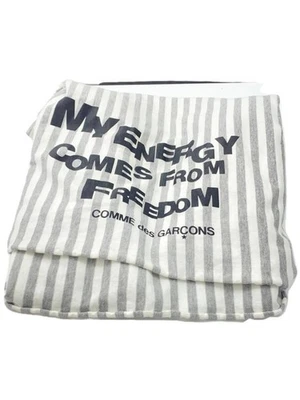 COMME des GARCONS хлопок полоски шарф белый мужской б/у - Изображение 1 из 3