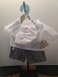 Build A Bear Teddy Mountain 16 Zoll Koch Outfit Kleidung mit Mütze Neu mit Etikett - Bild 1 von 3