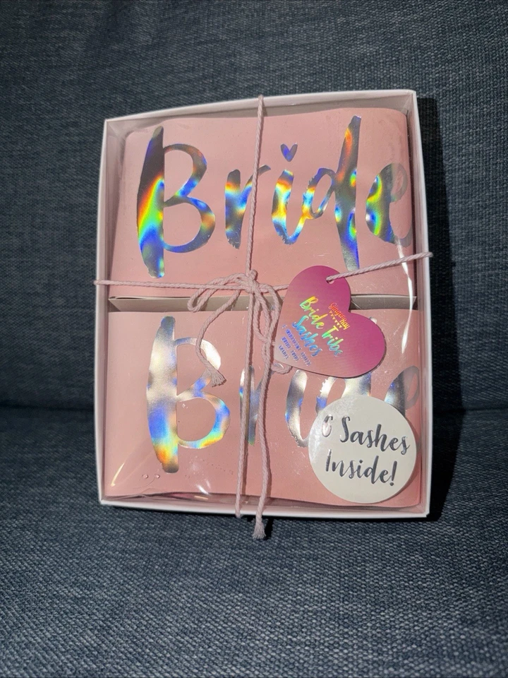 批量 10 件 Ginger Ray Bride Tribe Sashes 粉色和虹彩 — 第 1/1 张图片