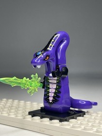 Ninjago Pythor Chumsworth Custom Minifigure Purple Black Snake General 9449
