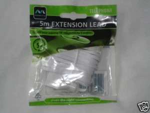 MASTERPLUG 5M EXTENSION LEAD FOR PHONE OR MODEM - Zdjęcie 1 z 1