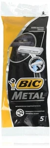 BIC Metal Men's Disposable Shaving Razors, 5 ct - Picture 1 of 1