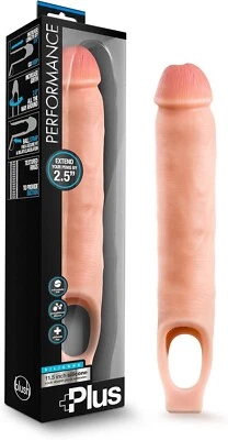 Performance Plus - Extensor de pene de silicona para pene de 11,5 pulgadas - Vainilla Foto 1 de 3