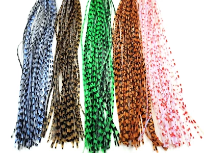 BIG HIT FLY CO GRIZZLY SILICONE LEGS - Fly Tying Material - 5 COLORS Available - Silicone Legs