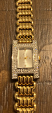 Original Vintage Elizabeth Taylor White Diamonds Womens Quartz Wrist Watch