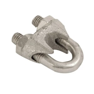 Abrazadera Wirerope Toro Perro Empuñadura Alambre Enchapado en Zinc Acero Clip Cuerda Abrazaderas Cable - Imagen 1 de 3