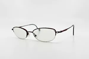 ????Safilo Elasta 4806 NBS Eyeglasses Frames Red Womens Half Rim 135 1465 - Picture 1 of 7