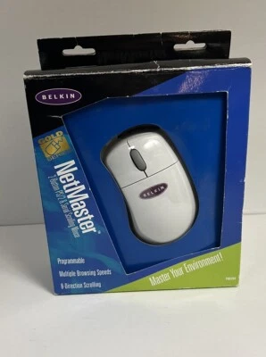 Belkin • NetMaster 2 Button PS Scrolling Mouse • F8E204 • New • Includes Floppy! - Image 1 of 4