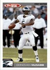 2004 Topps Total First Edition Eagles Football Card #1 Donovan McNabb