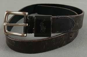 Polo Ralph Lauren Ledergürtel Damen Größe 26 schwarz geprägt - Bild 1 von 10