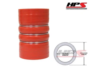 Enfriador de aire de carga de silicona HPS 8" 200 mm 4 capas CAC turbo acoplador manguera de joroba CALIENTE - Imagen 1 de 1