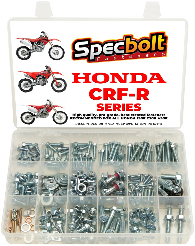 Kit de pernos CRF Honda CRF150R CRF250R CRF450R CRF250X CRF450X SPECBOLT Foto 1 de 4