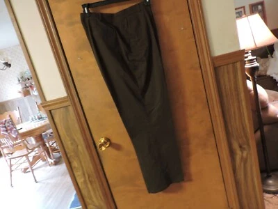 Ellen Tracy Women's Brown Front Zip  Professional Career Work Pants Size 16 - Image 1 of 4