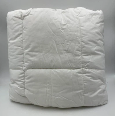 Edredón edredón Pottery Barn Micromax 300 hilos blanco Full Queen #9791L Foto 1 de 4