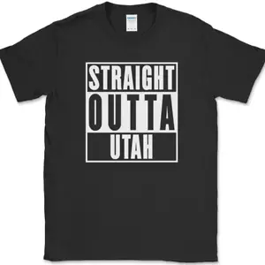 T-Shirt Straight Outta Utah lustig Humor State Pride Home US Neuheit - Bild 1 von 10