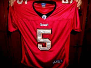 TAMPA BAY BUCCANEERS #5 JOSH FREEMAN VTG REEBOK ON FIELD SZ MED RED NFL JERSEY - Picture 1 of 7