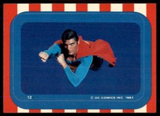 1983 Topps Superman III Sticker Superman #12