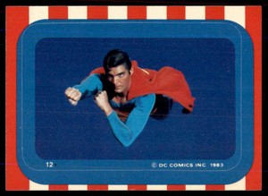 1983 Topps Superman III Sticker Superman #12