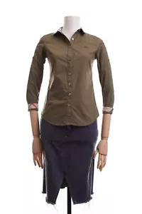 Camisa de vestir para mujer BURBERRY BRIT manga larga con botones talla S oliva - Imagen 1 de 11