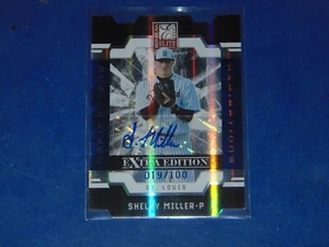 2009 DONRUSS ELITE EXTRA ASPIRATIONS SHELBY MILLER DIE CUT ROOKIE AUTO /100 - Picture 1 of 2