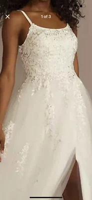 Beautiful, white wedding dress size 18W - Image 1 of 4