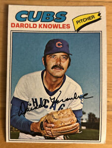 1977 Topps Darold Knowles Baseball Card #169 Cubs Pitcher O/C Fair