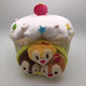 Disney Store Tsum Tsum Cake House Clarice Chip & Dale Doll Plush Japan #DD93 - Picture 1 of 1