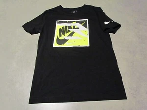 Nike t shirt boys Large 3 Brand Russell Wilson Black Neon yellow - Picture 1 of 6