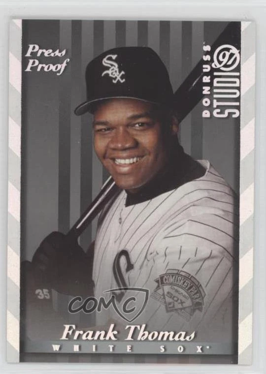 1997 Donruss Studio Silver Press Proof /1500 Frank Thomas #1 HOF