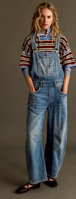 Mono We The Free Barrel Mujer Azul Buena Suerte Retro Boho Vacay Grande Nuevo Foto 1 de 4