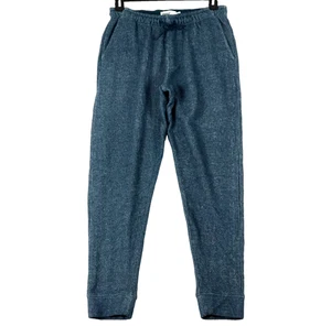 Wellen High Tide Sweatpants Mens M 30 x 31 Blue Organic Cotton Fleece Joggers - Picture 1 of 8