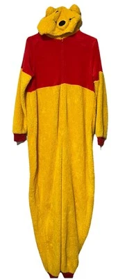 Disney Winnie the Pooh Traje Con Capucha Cremallera Disfraz Adulto 1 Pieza Pijama XL - 16/18 Foto 1 de 4