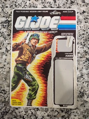 Hawk 1986 G.I. JOE COBRA Vintage Original TARJETA TRASERA Pérdida Menor Completa Foto 1 de 2