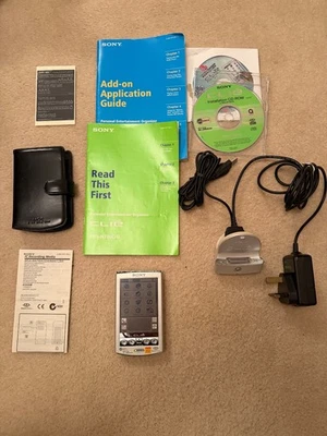 Vintage Sony CLIÉ PEG-N710C Palm OS PDA – Color Display – MP3 – Tested & Working - Image 1 of 3