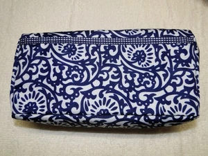 Estee Lauder Kosmetiktasche Kosmetiktasche blau gemustert mit Reißverschluss - NEU - Bild 1 von 5