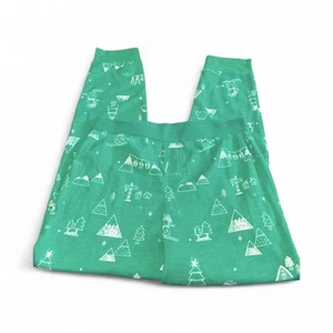 Wondershop grün Kinder Weihnachten Urlaub Pyjama Thermo Strick Hose Gr. XLarge - Bild 1 von 5