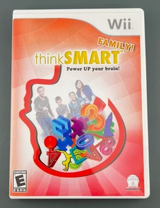 Nintendo Wii Family Think Smart Power Up Your Brain Video Game Rated E Everyone - Picture 1 of 6