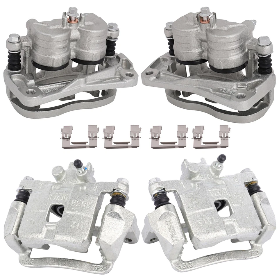 Front and Rear Brake Calipers with Bracket Set of 4 For 2005-2006 Saab 9-2X Foto 1 de 1