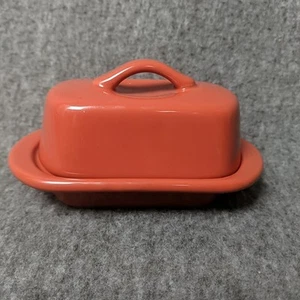 Chantal Stoneware Mini Butter Dish Red 93 TVBD2 Half Stick Size - Picture 1 of 7