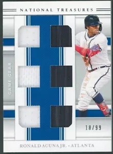 2020 National Treasurers Game Gear Ronald Acuna Jr Trikot #/99 - Bild 1 von 1