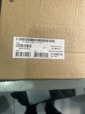 NEW Dell KB216 DUTCH Slim Office Multimedia Desktop Keyboard (BLACK) - Image 1 of 4