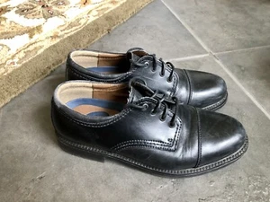 Dockers elegante schwarze Leder Schnürschuhe Größe 8W Herren Jungen 90-2214 - Bild 1 von 9