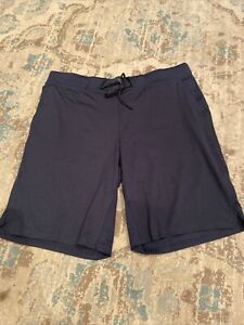 Hylete Fuse Above The Knee Mens Shorts Size Large Navy Blue