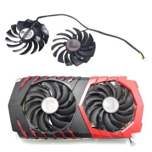 2 PLD10010S12HH FOR MSI Radeon RX480 580 GTX1080Ti 1070 Graphic Card Cooler Fan - Afbeelding 1 van 9