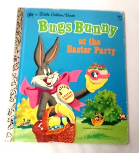 VTG 1972 BUGS BUNNY AT THE EASTER PARTY Little Golden Book FREE SHIPPING - Picture 1 of 4