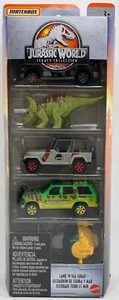 Matchbox - FXN78 - Jurassic World Die Cast Cars Scale 1:64 - Pack of 5 - Picture 1 of 2